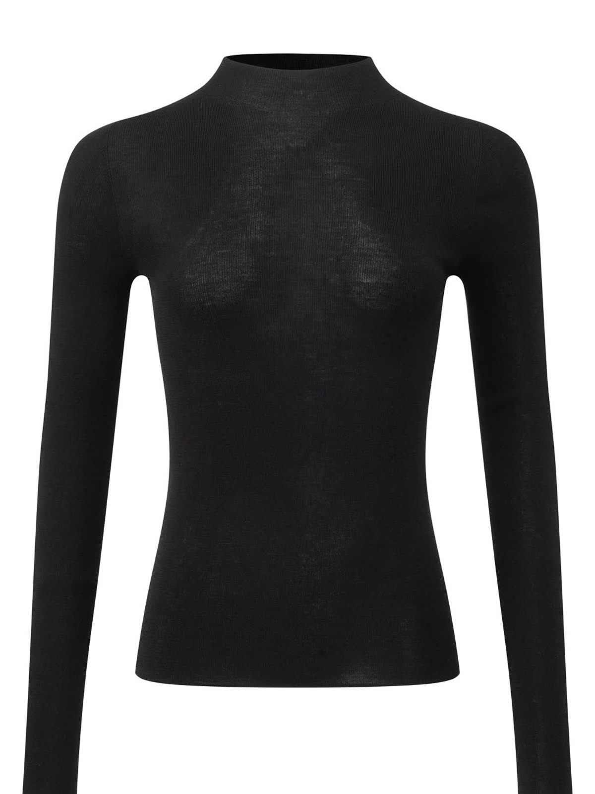 Black mock neck sample
